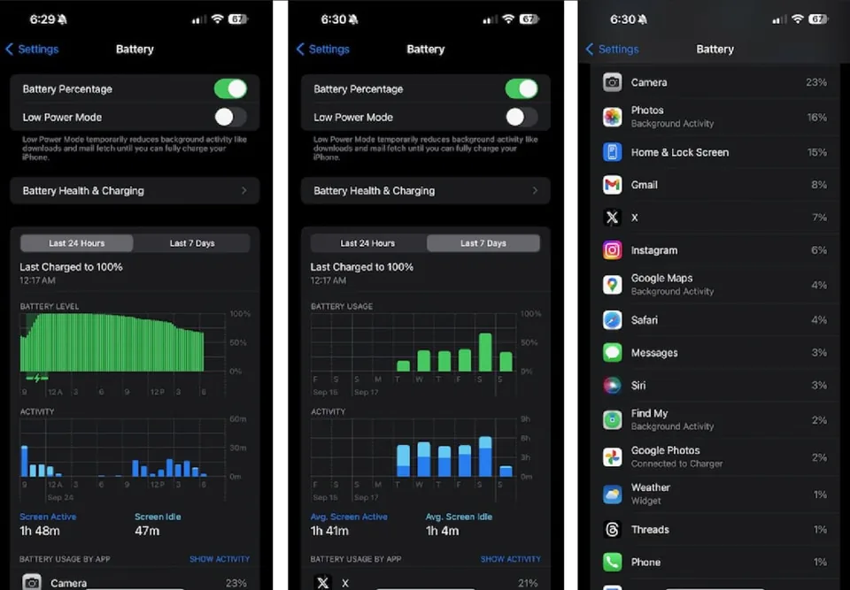 تست باتری iPhone 15 Pro Max