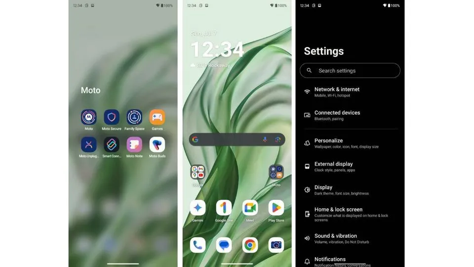 نرم افزارهای Motorola Razr+ (2024)