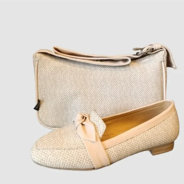 ست کیف و کفش زنانه کنفی