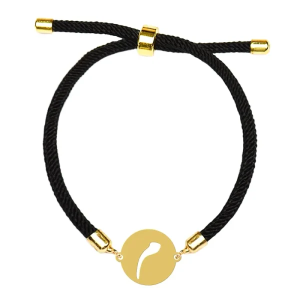 دستبند نقره زنانه نماد حرف م