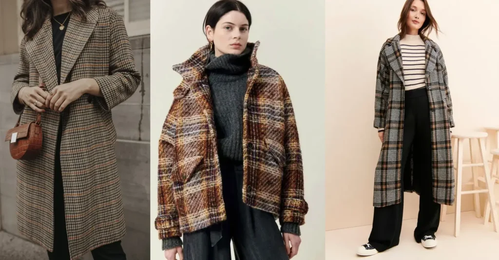 پالتوی چهارخانه درشت